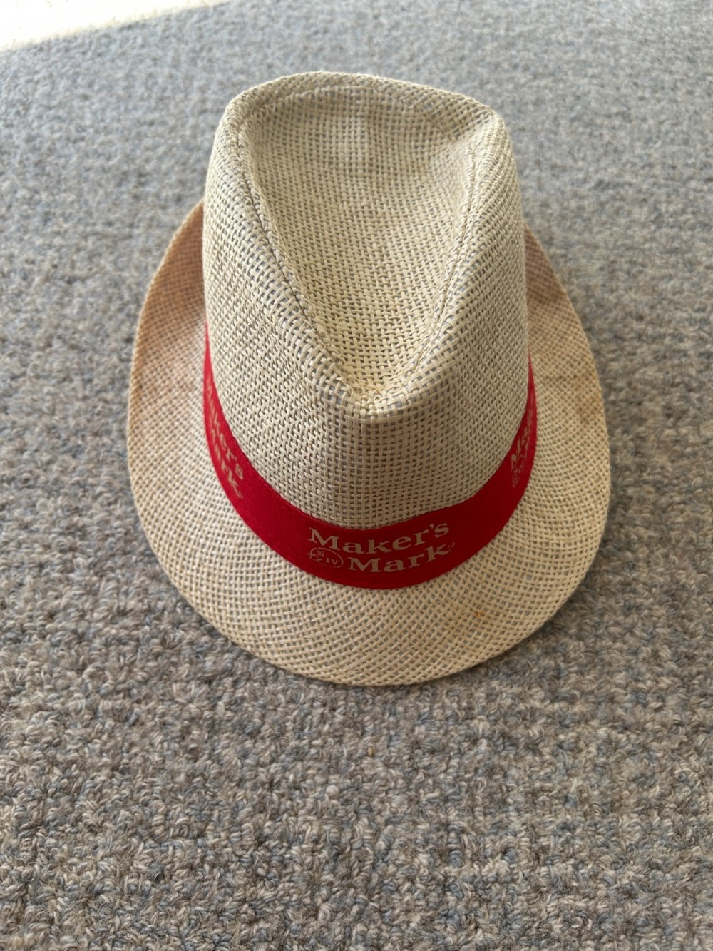 Maker's Mark Kentucky Bourbon Whiskey Straw Fedora Hat